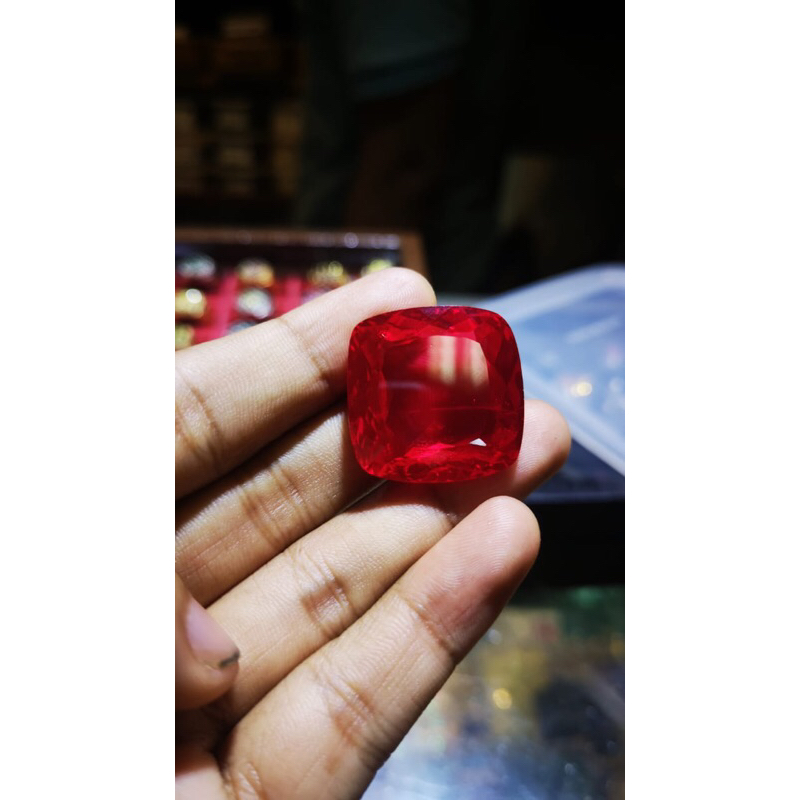 Batu Permata Ruby Burma Sertifikat Big lab