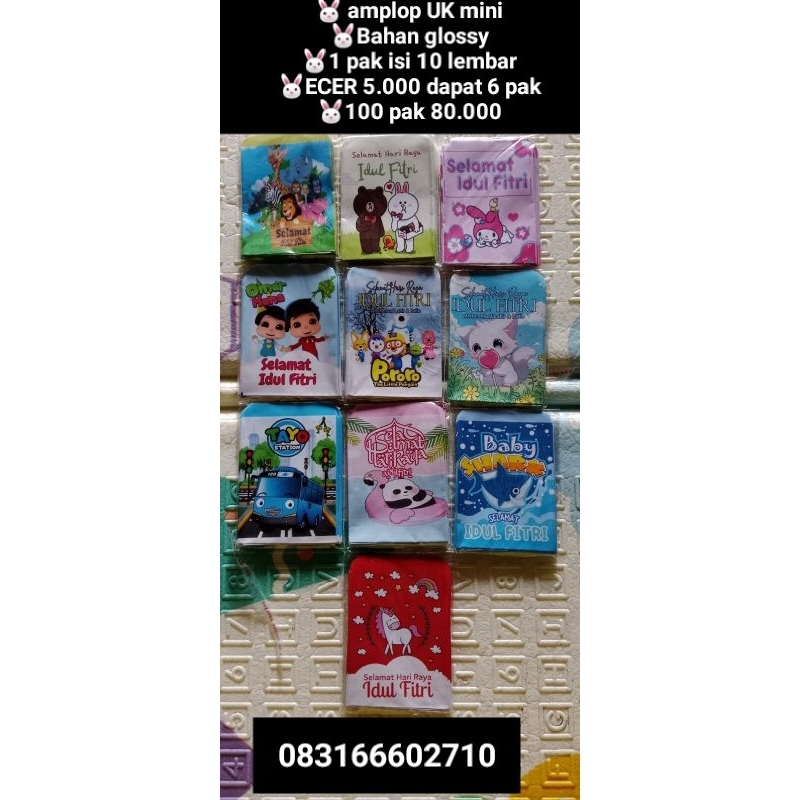 

amplop lebaran mini paket usaha 100 pak