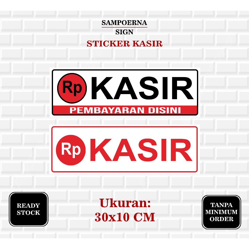 

Stiker Kasir / Stiker Pembayaran Kasir / Stiker Tempat Pembayaran