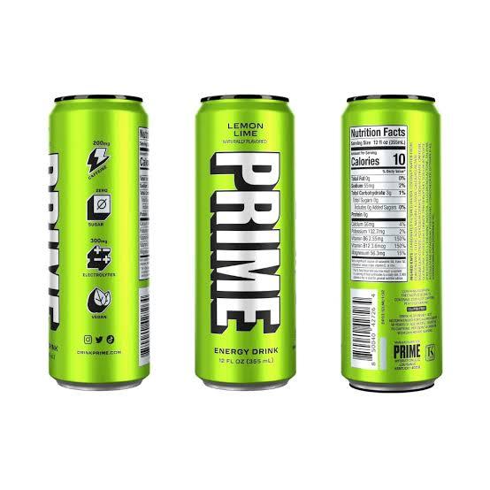 

Prime Lemon Lime Flavour Energy Drink