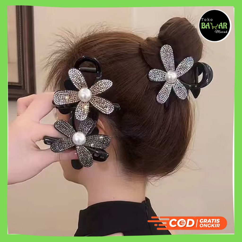 Jedai Mutiara Bentuk Bunga / Jedai Mutiara Bunga / Jepit Rambut Bentuk Bunga / Jepitan Rambut Bunga