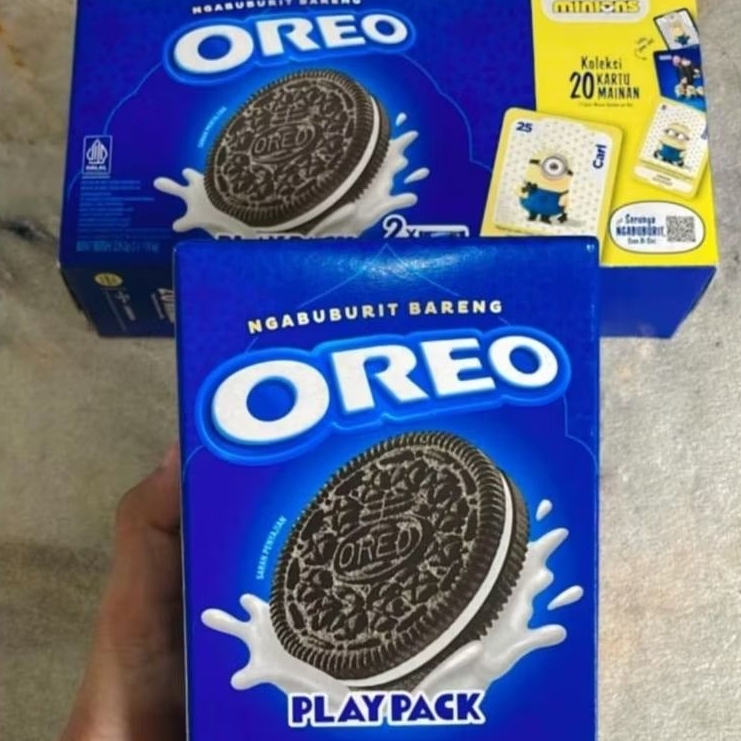 

Oreo Biskuit Playpack Uno Free Mainan 3 x 119.6gr dan Play Pack 4 x 64.4g Oreo Neopolitan 3x131g