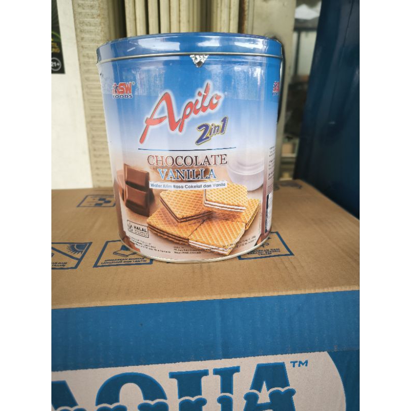 

Apilo Chocolate Vanilla wafer krim rasa coklat dan vanila 200 Gram