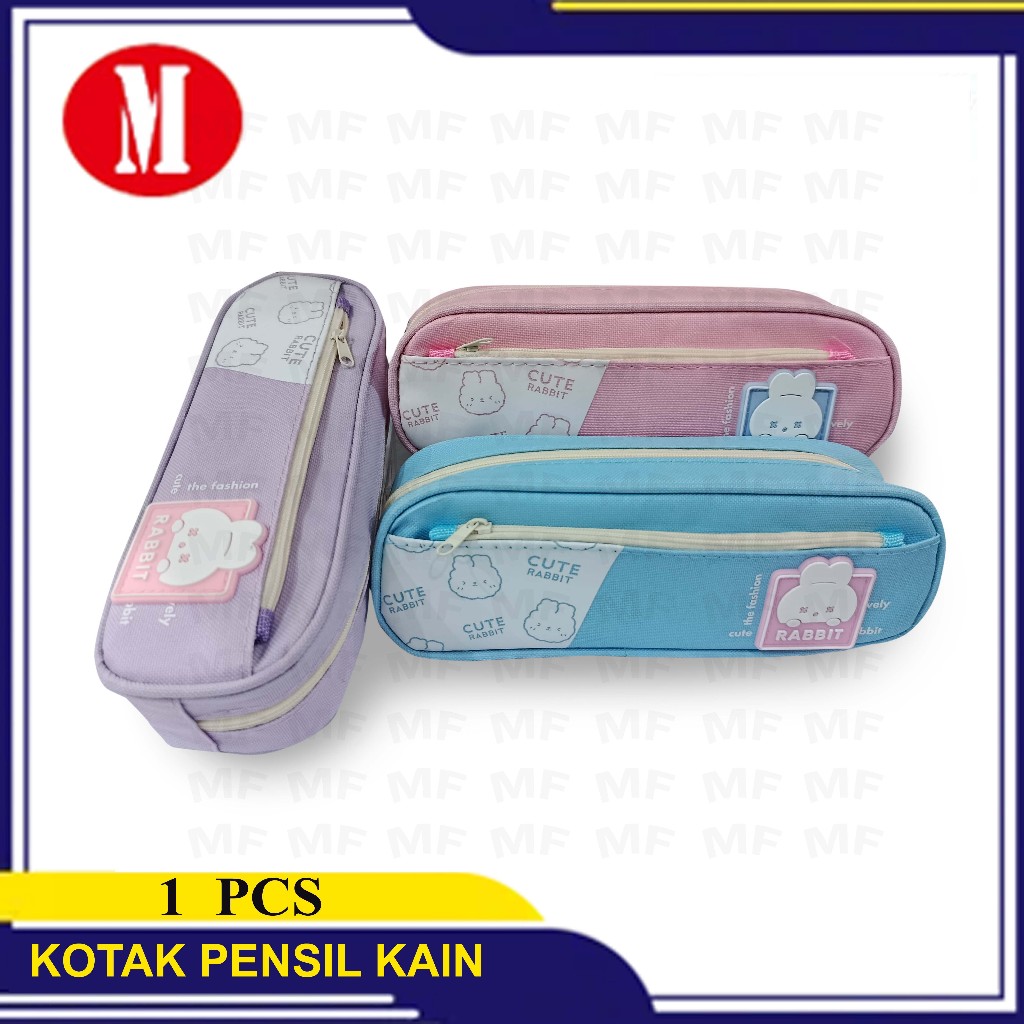 

Kotak Pensil Kain Resleting Cute Rabbit