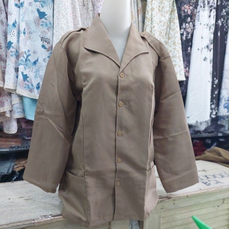 Baju pramuka anak sekolah/pembina/guru untuk perempuan bahan Larici printis