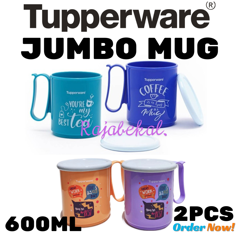 PROMO Tupperware  Jumbo Mug 600ML 2pcs