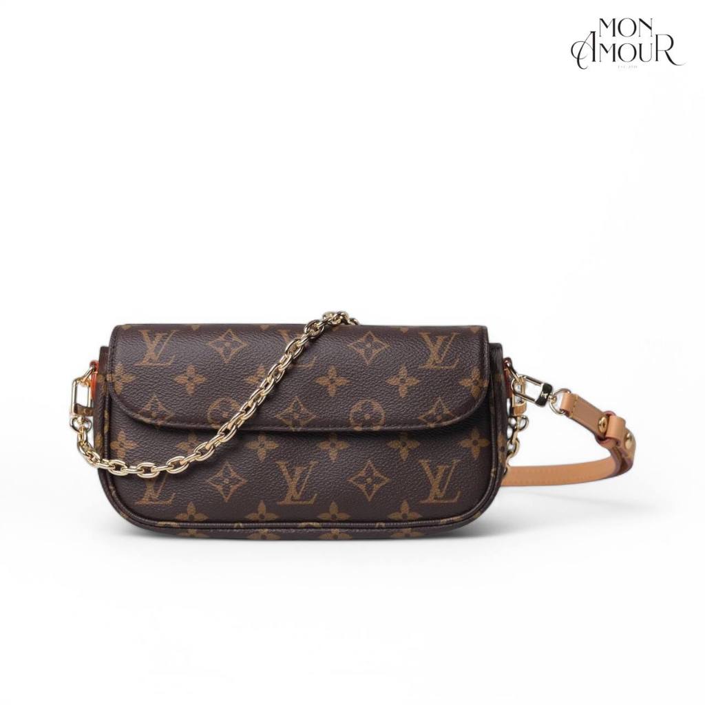 [READY STOCK] L*UIS VUITTON LV IVY POCHETTE MONOGRAM WALLET ON CHAIN WOC