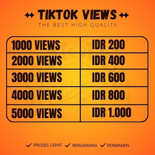 VIEWS TIKTOK TIKTOK VIEWS FYP FAST PERMANENT GLOBAL PREMIUM