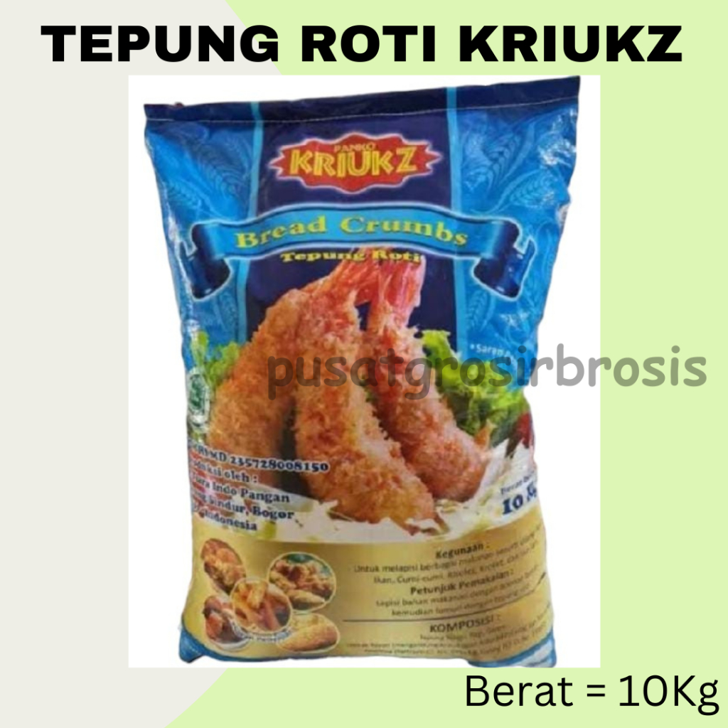 

Tepung Roti Kriukz 10KG / Tepung roti bread crumb/tepung panir
