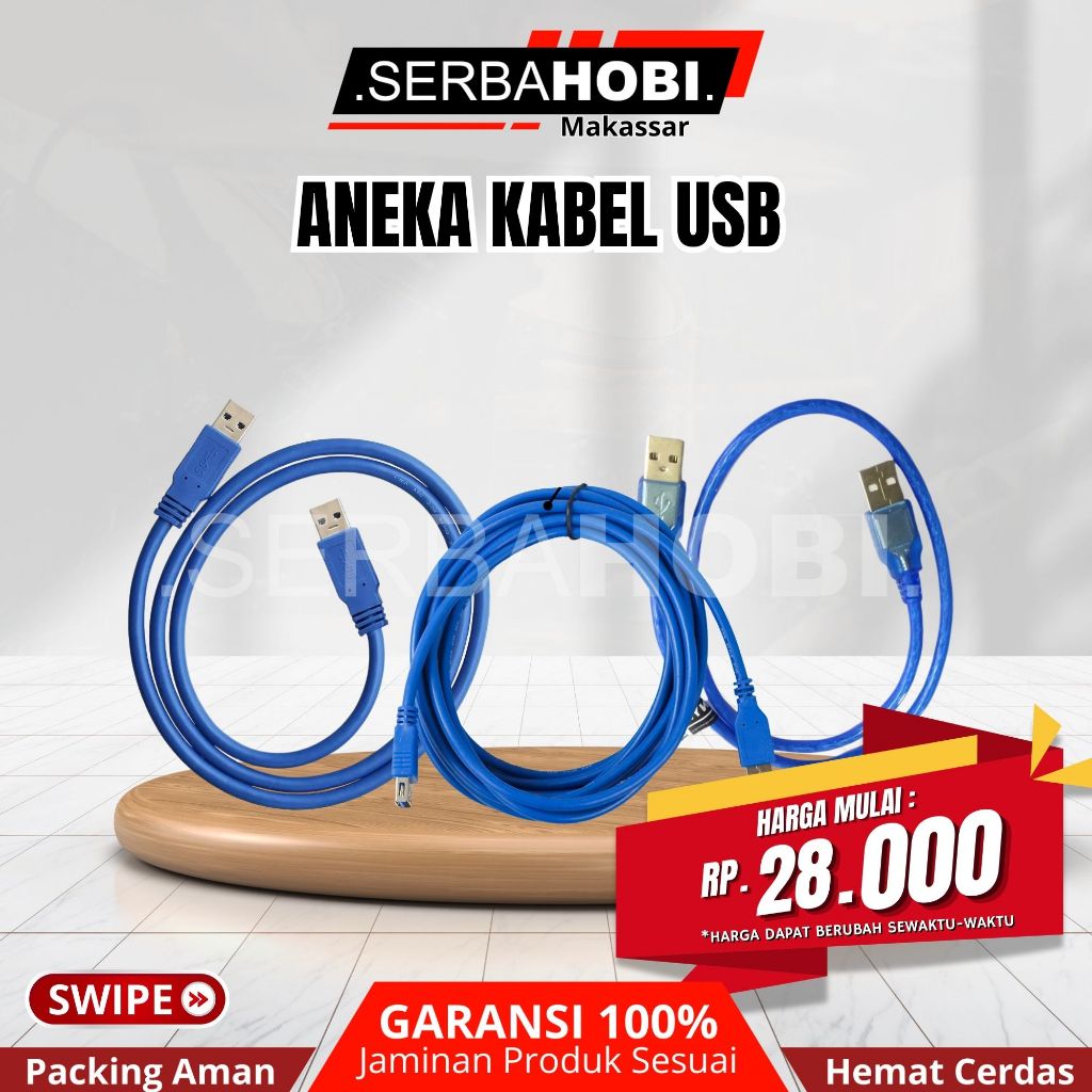KABEL USB / KABEL USB TO USB / KABEL USB MALE FEMALE