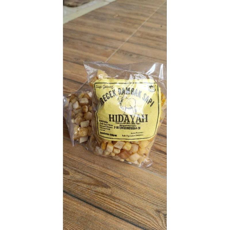

RAMBAK HIDAYAH /KERUPUK RAMBAK/DOROKDOK/KERUPUK KULIT SAPI ASLI 500 gram