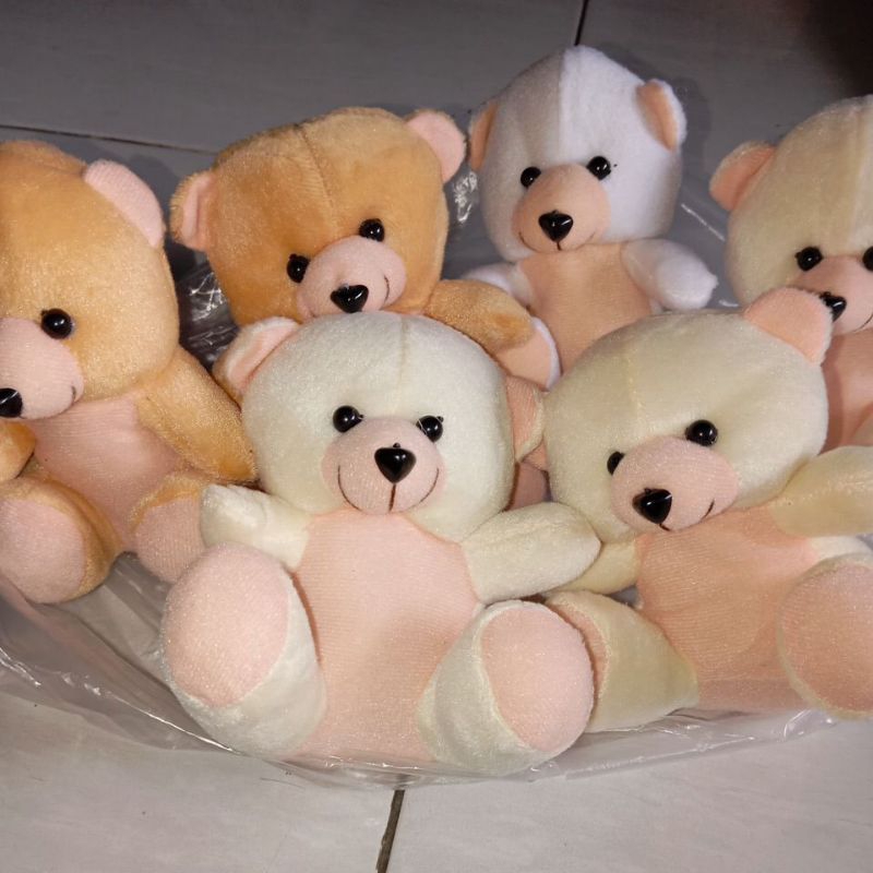 BONEKA KECIL PANDA (10cm) untuk bunga/buket/hiasan/mainan