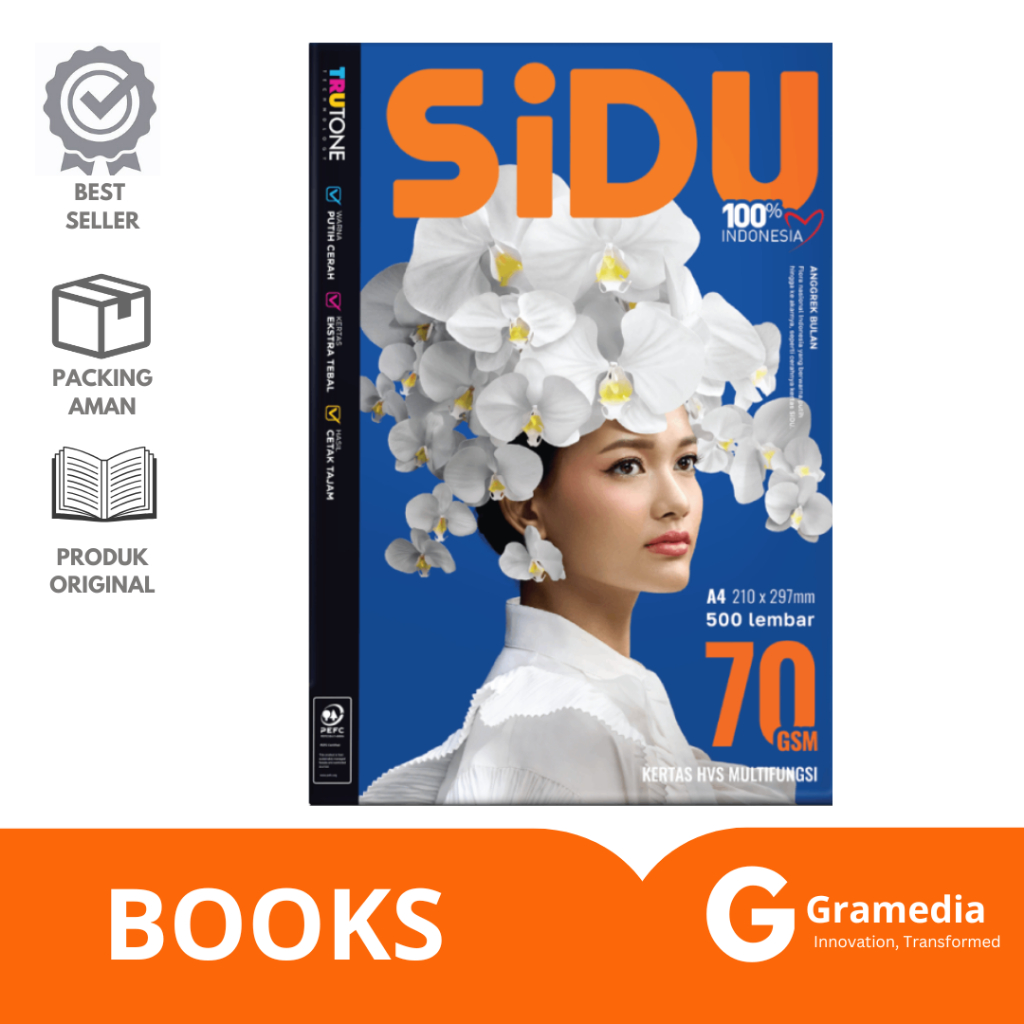 

Gramedia Lampung -Kertas HVS A4 70 GSM SiDU