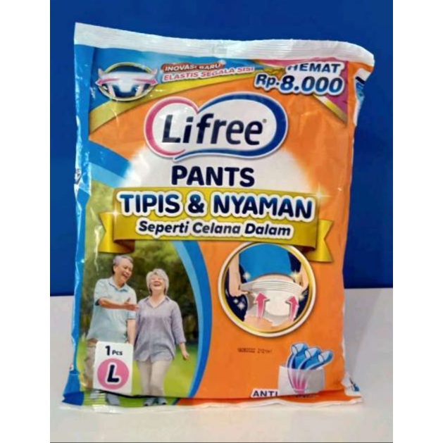 Lifree Pants Popok Celana Dewasa Size L Sachet ( 1pcs )