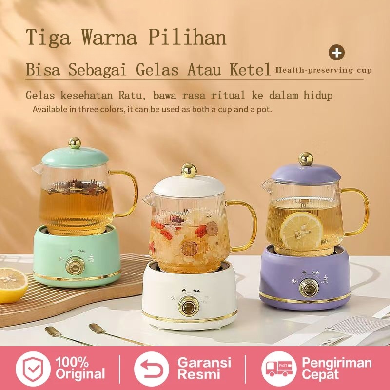 NoV COD600ML Teko Listrik Pemanas Air Listrik Mini Transparan Portabel Low Watt Kecil Mug Listrik