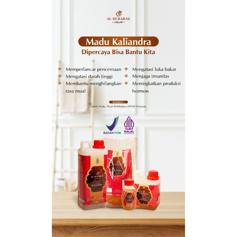 

MADU ALMUBARAK || MADU KALIANDRA || RAW HONEY || BPOM RI