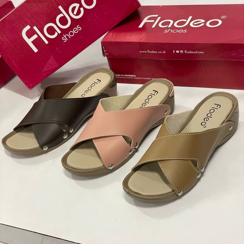 Selop Wanita Wedges Fladeo SG Grade ORI Berkualitas