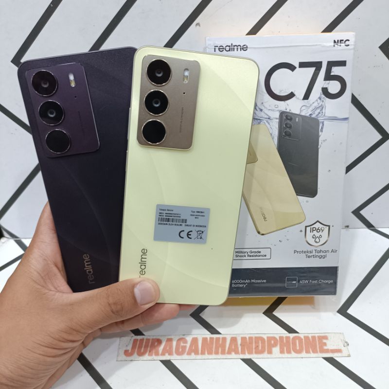 REALME C75 NFC 8/256GB 8/128GB HP BEKAS SECOND FULLSET