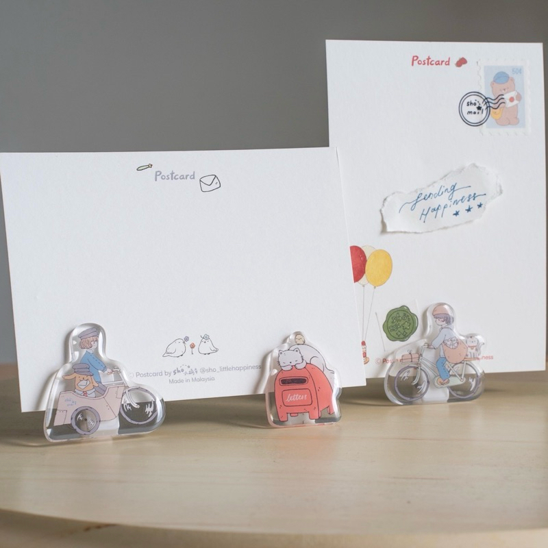 

Sho Little Happiness Paper Clip - Kitty Mail . Woof Express . Cat & mailbox