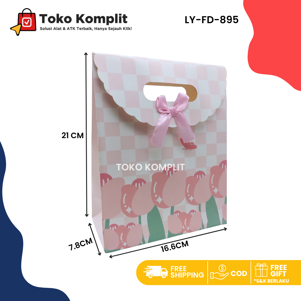 

Komplit - Paper bag Fancy lucu LY-FD-895/Goodie Bag/Tas Tenteng/Hand Bag/Tas Kado/Tas Hadiah/Shopping Bag lucu/ shopbag bunga