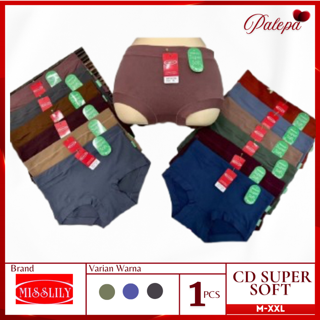 Celana Dalam Wanita Super Soft Misslily Cd Wanita Premium Quality Art A1238 Size L XL XXL
