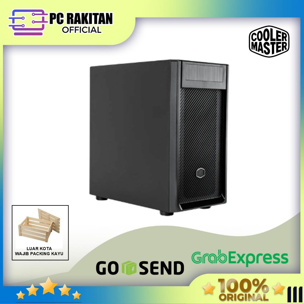 COOLER MASTER CASE PC MATX ELITE 300 W/ ODD STEEL MINI TOWER (1X 120MM BLACK FAN) BLACK