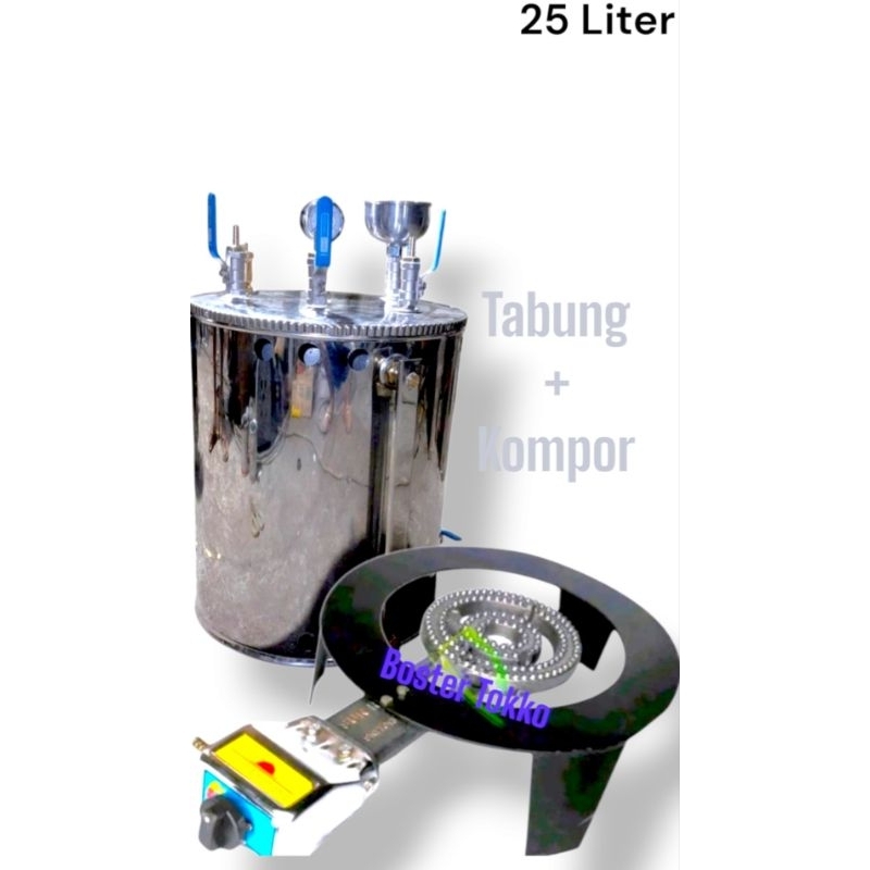 Paket Setrika Uap 25 Liter Tabung + Kompor Besar