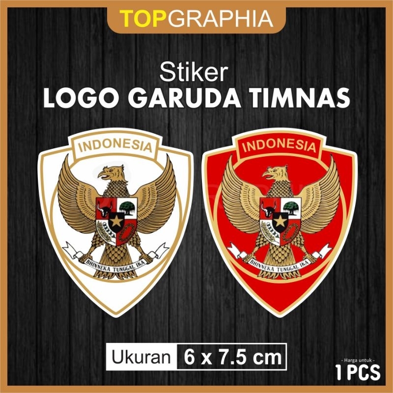 Stiker Timnas Indonesia / Logo Timnas Garuda / Logo Garuda Merah Putih Waterproof