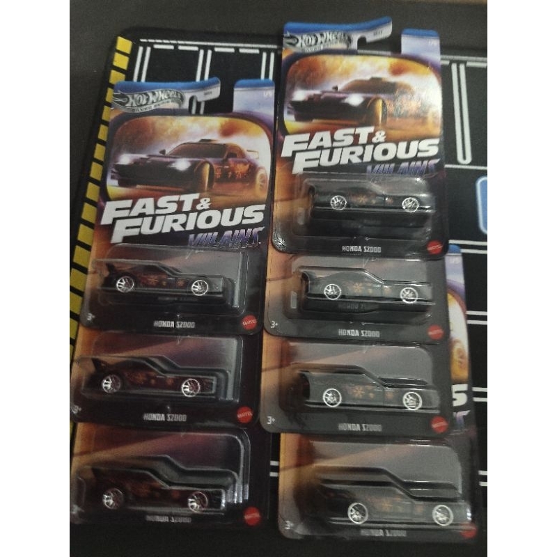 Hot Wheels Fast and Furious Villain Honda S2000 (Suki Hitam)