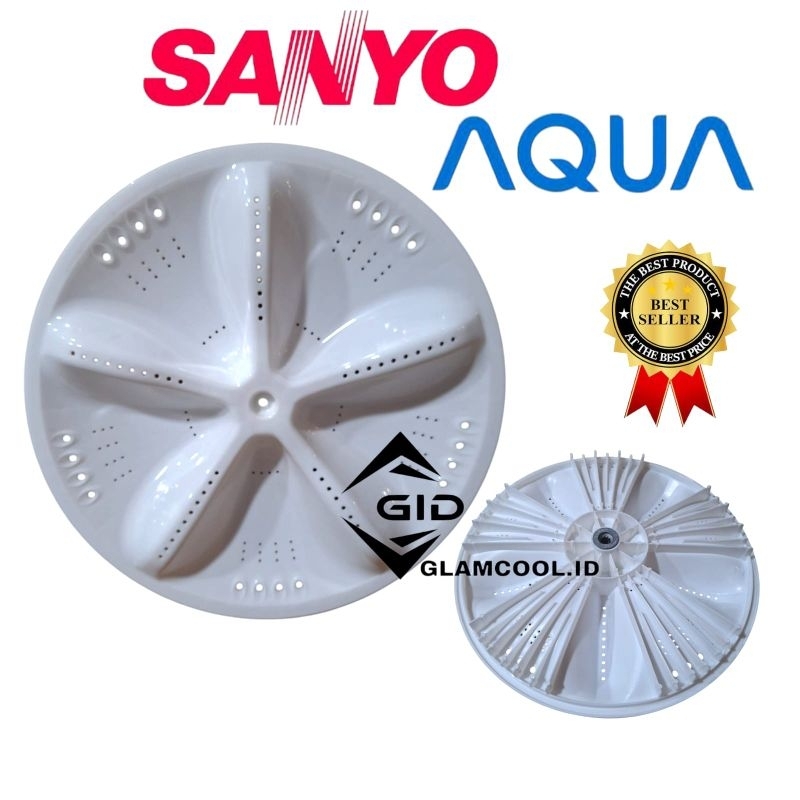 AQW86SB BALING PULSATOR MESIN CUCI SANYO 1 TABUNG DIAMETER 34CM GERIGI 11