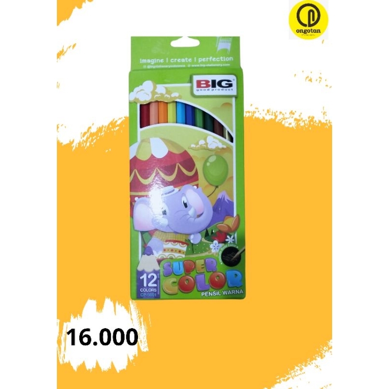 

Pensil Warna Merk BIG Panjang isi 12