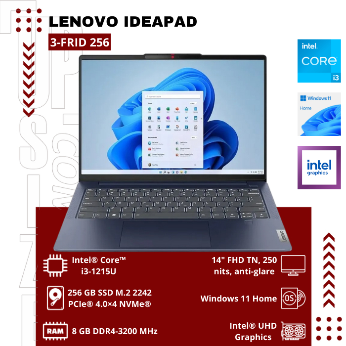 Lenovo IdeaPad 3-FRID 256 Intel® Core™ i3-1215U