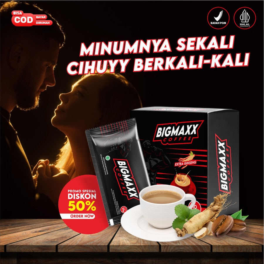 

Coffee BigMaxx Borneo Isi 10 Sachet - Membantu Menambah Stamina Halal