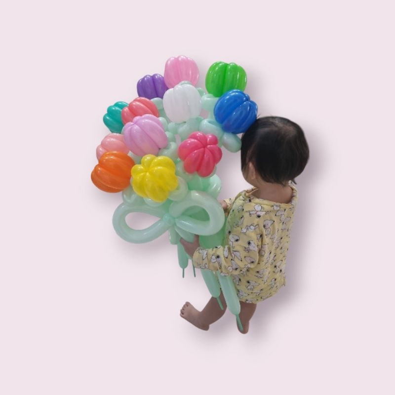 (TIDAK PO) Bouquet  Bunga Balon Twist Bunga Balon Korea