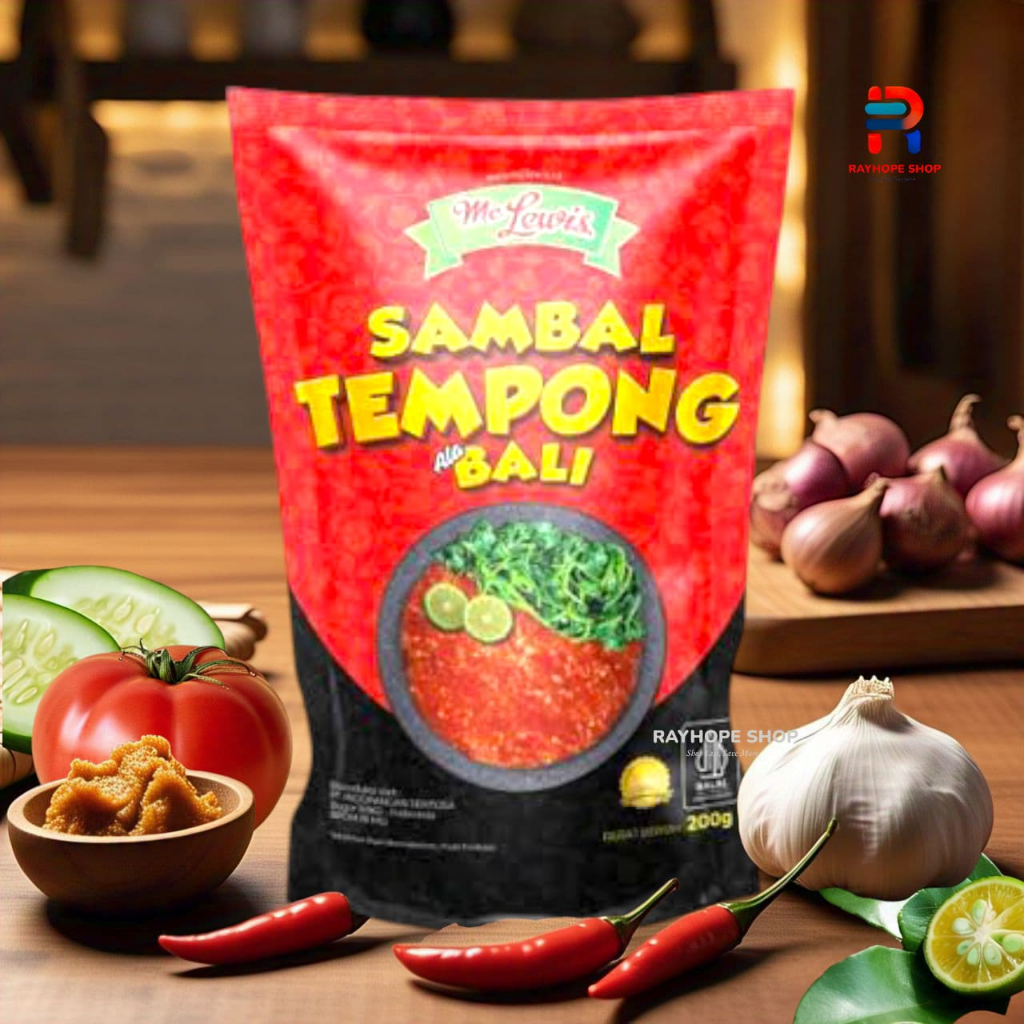 

PROMO Sambal Sambel Tempong ala Bali McLewis Mc Lewis Refill Pouch Travel Size Kemasan Isi Ulang 200gram 200 gram gr Murah Termurah Pedas Hot Spicy Bumbu Tradisional Indonesia Usaha Kekinian Viral Ide Jualan UMKM Horeca Horeka Cocolan Gorengan Cabai Cabe
