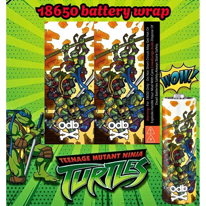 

stiker wrab batrai 18650 ODB ninja v2 bisa custom gambar