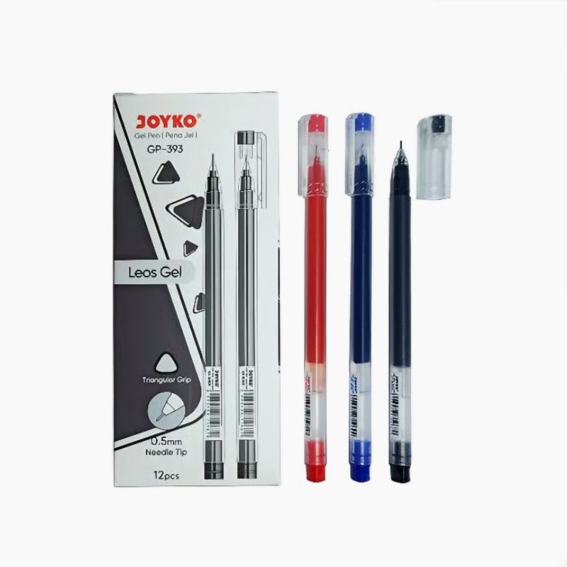 

(Promo) bolpen/ Pulpen / Pena Joyko Jell Gp -393 Leos Gell Balpoint Tinta hitam stationery alat tulis