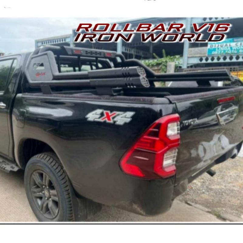 Promo Rollbar Aksesoris Variasi 4X4 Single Cabin Double Cabin Hilux, Triton, Navara, Ford, Dmax Dan