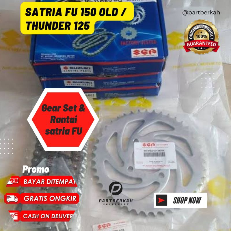 GEAR SET SATRIA FU 150 Old / FU KARBU FU 2012 KE BAWAH FU BARONG