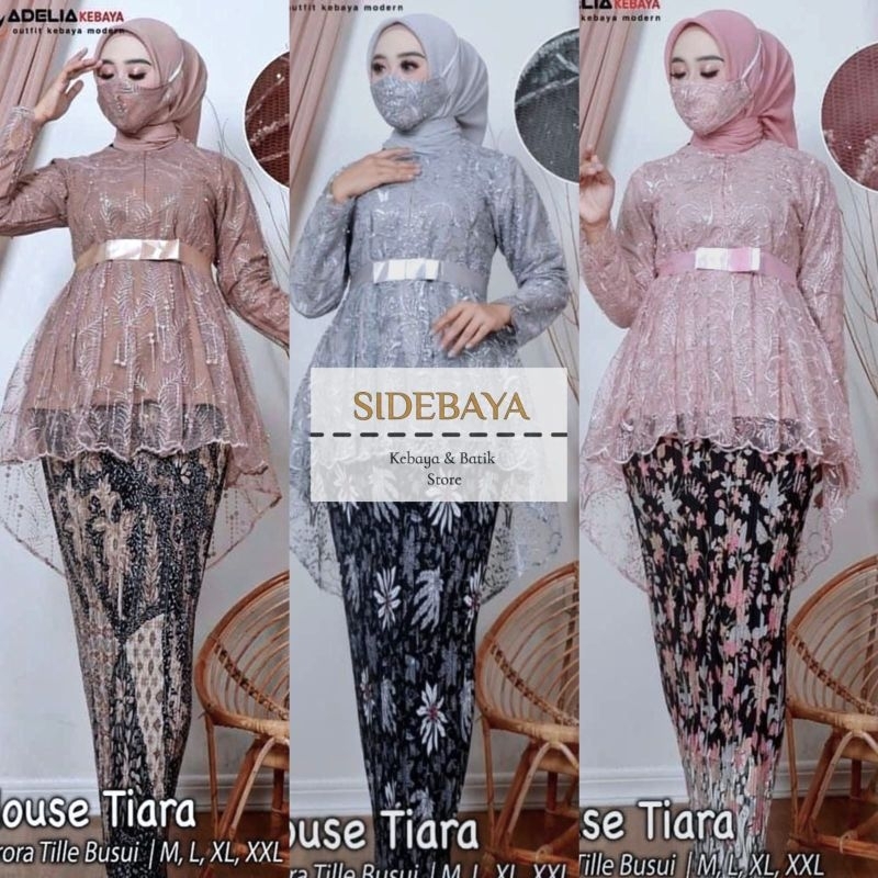 SET/ATASAN KEBAYA BLOUSE PITA TIARA TILE REALPICT TERLARIS > SET KEBAYA MODERN PAYET / SET KEBAYA WI
