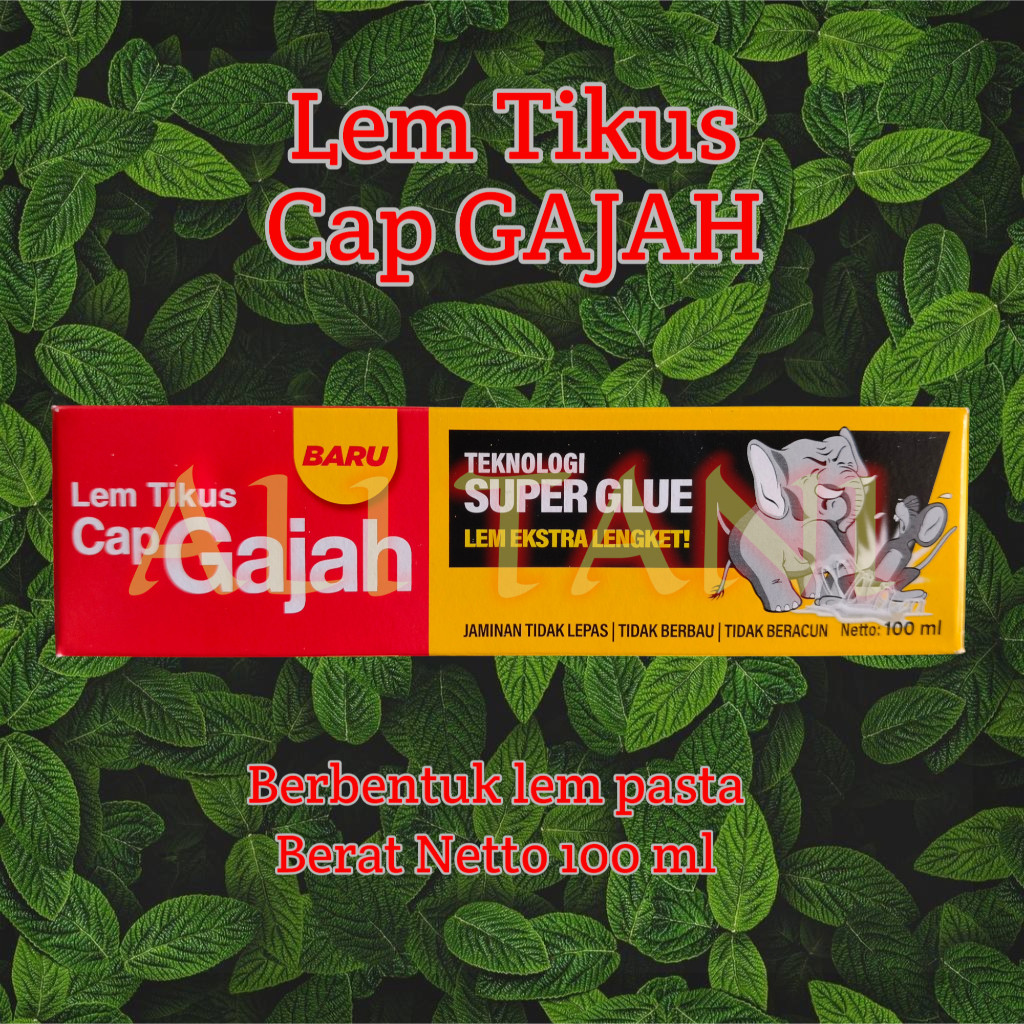 Lem Perangkap Tikus Pasta Cap GAJAH Kemasan 100 ML