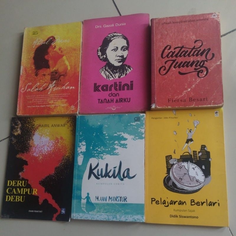 Salah Asuhan, Kartini Dan Tanah Airku, Catatan Juang, Deru Campur Debu, Kukila, Pelajaran Berlari