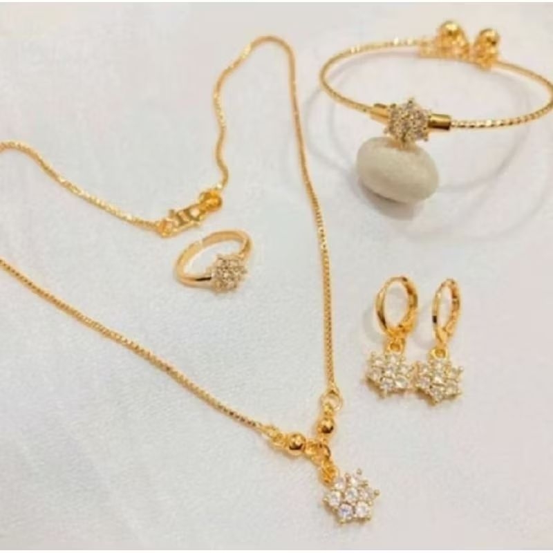 emas 24k 1 set perhiasan