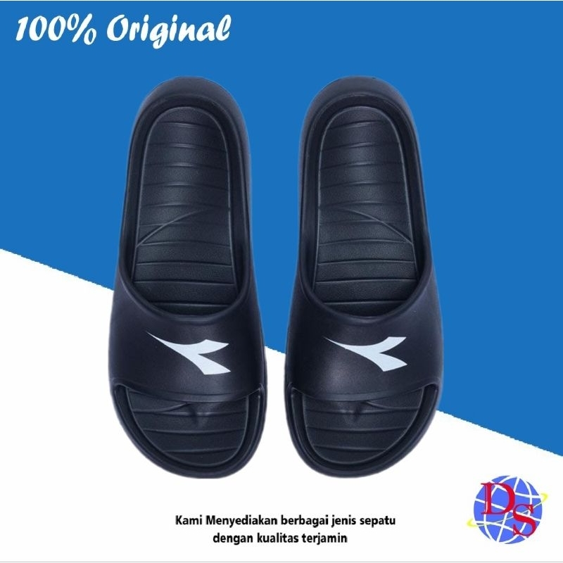 Sandal Slide Pria Diadora Festo Hitam Sandal Pria
