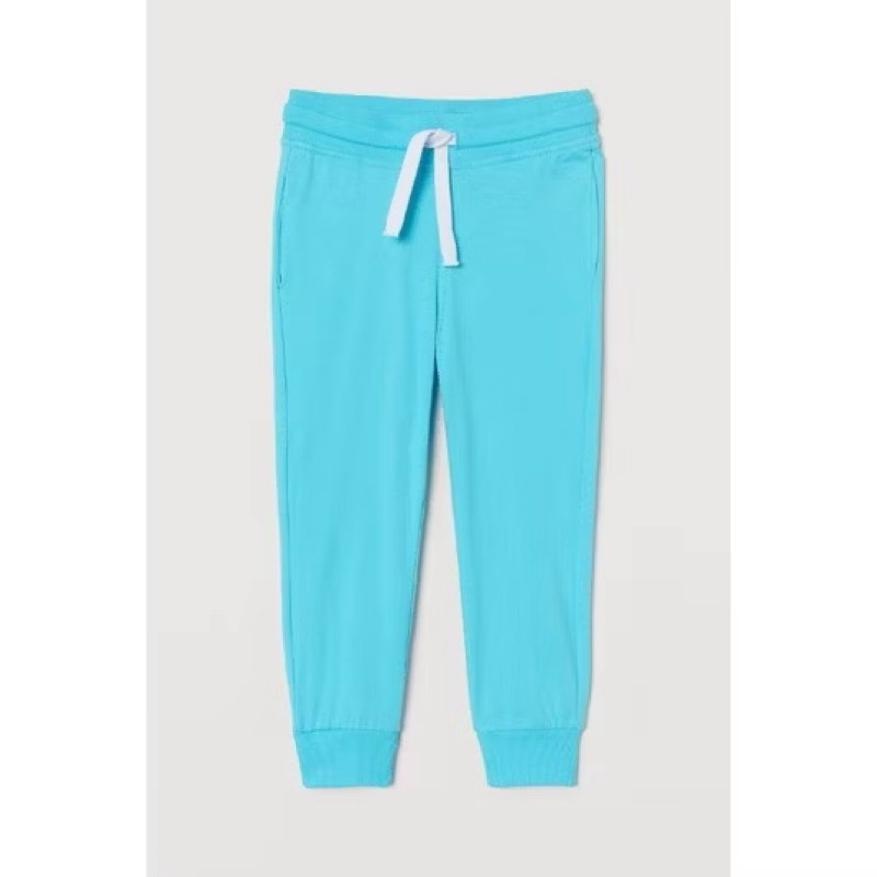 (preloved) celana panjang jogger long pants anak cowo laki hnm hm biru blue
