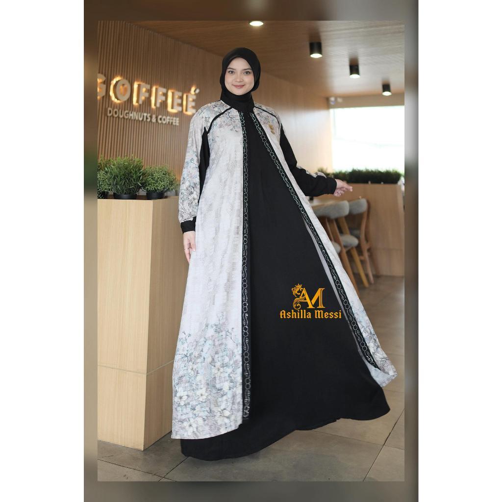 ASHILLA MESSI DRESS JAGUAR ARNELITA ZELMIRA LAYER MEWAH