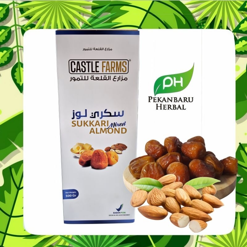 

KURMA SUKARI MIXED ALMOND 500gr sukari biji almond empuk dan enak