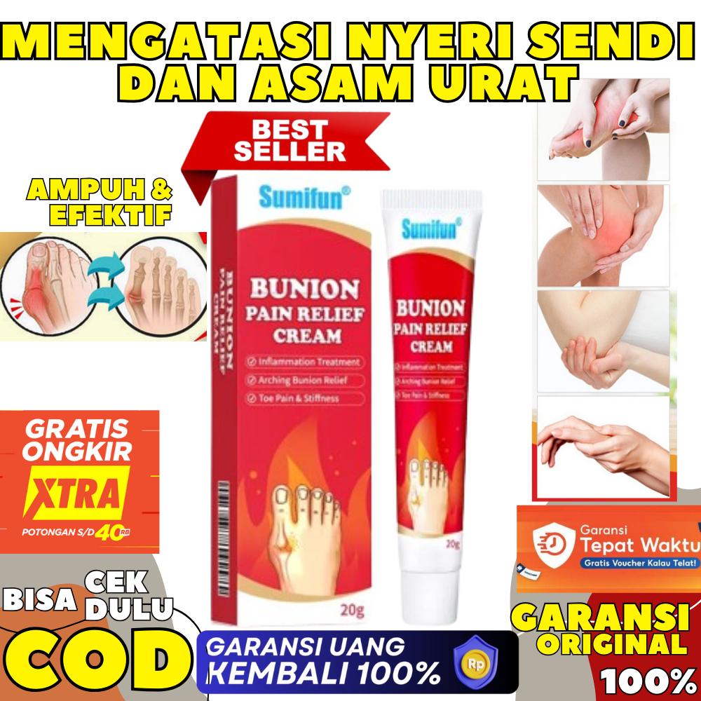 Salep Cream Krim Crem Obat Rematik Bunion Pain Relief Pengobatan Pereda Nyeri Pada Sendi Lutut Nyeri