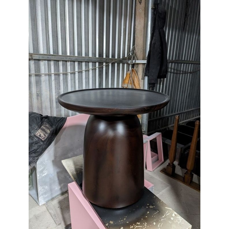 Meja Kopi Kayu Trembesi Solid - Meja Teras Minimalis - Meja Cafe Kayu Trembesi