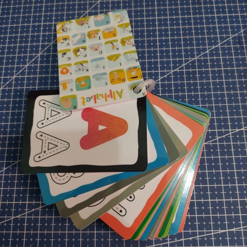 Flash Card Alphabet Huruf Besar Laminating